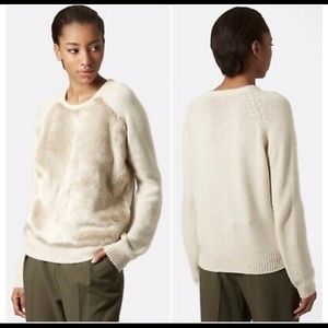 TopShop Angora hair & faux fur sweater